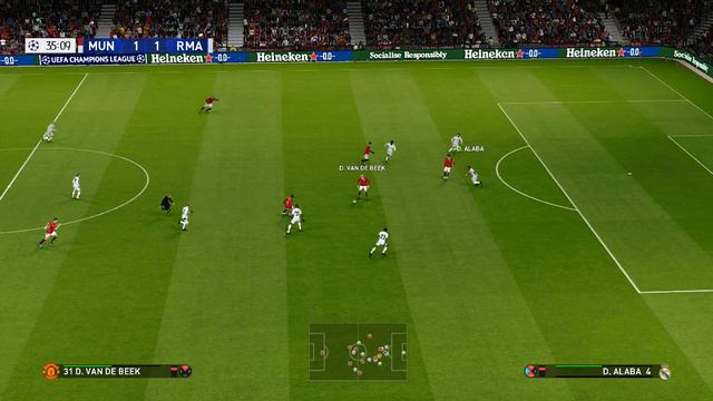 Manchester United vs Real Madrid UCL Full Match Gameplay PES 2021 Update Patch 22/23 смотреть онлайн