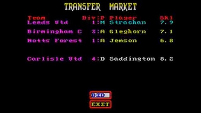 Multi Player Soccer Manager Spectrum смотреть онлайн