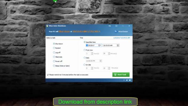 Wise Auto Shutdown 1.74 смотреть онлайн