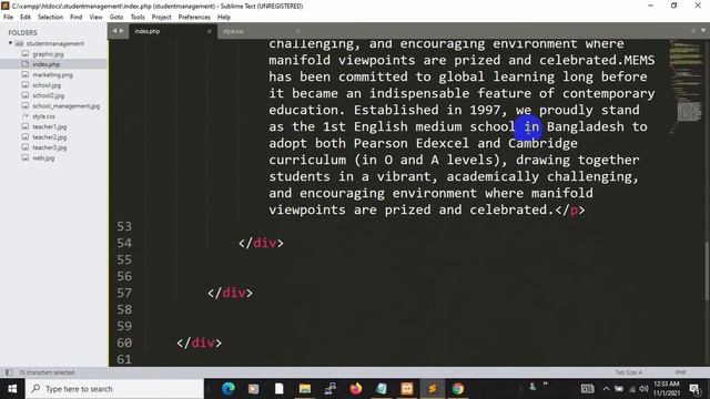 #2 Creating Website Using Html, CSS & Bootstrap | Student Management System Project Tutorial In PHP смотреть онлайн