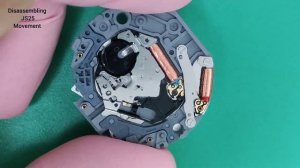 How to disassemble Miyota JS25 watch movement