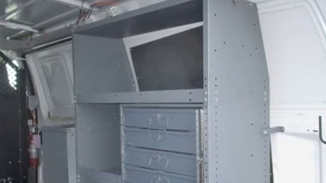 2011 Ford Econoline E-150 Commercial Cargo Van With Shelves & Ladder Rack Shelves & Drop Down... смотреть онлайн