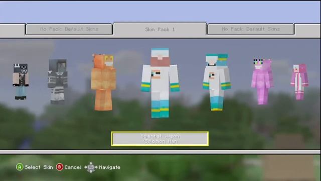 Minecraft Xbox 360 Version NEW Character Skins DLC смотреть онлайн