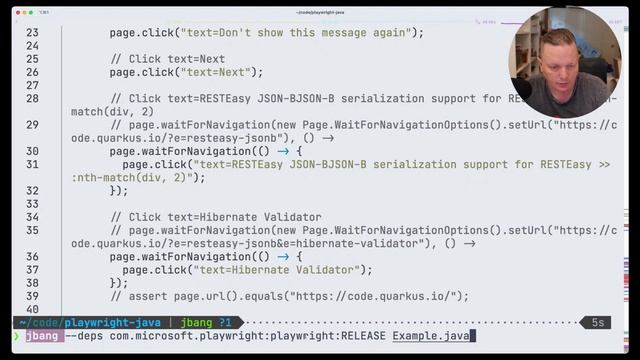 Playwright with JBang смотреть онлайн