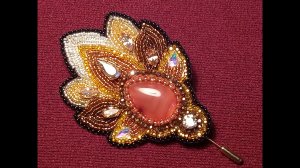 Бисероплетение. Урок 6. Завершение работы над заколкой для палантина.