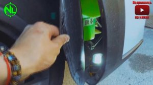 Как быстро заменить галогеновые лампы в противотуманных фарах на автомобиле kia rio x /