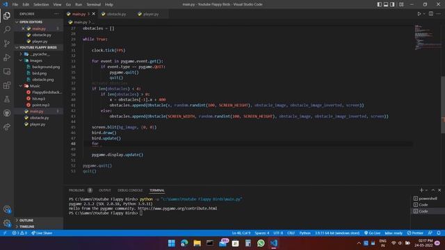 How to make Flappy Birds with Python смотреть онлайн