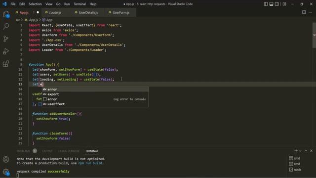 #73 HTTP error handling | Working with HTTP Request & Response | A Complete React Course смотреть онлайн
