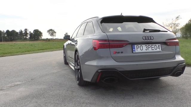 2020 Audi RS6 Avant C8 - dźwięk wydechu + ruszania смотреть онлайн