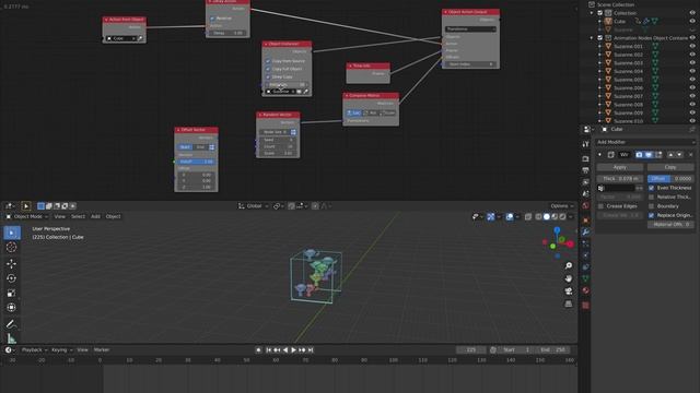 LIVENODING Animation Trails using Animation Nodes in Blender смотреть онлайн