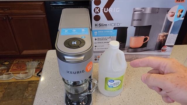 HOW TO TURN DESCALE LIGHT OFF Keurig K-Slim + ICED Coffee Maker CLEAN WITH VINEGAR смотреть онлайн