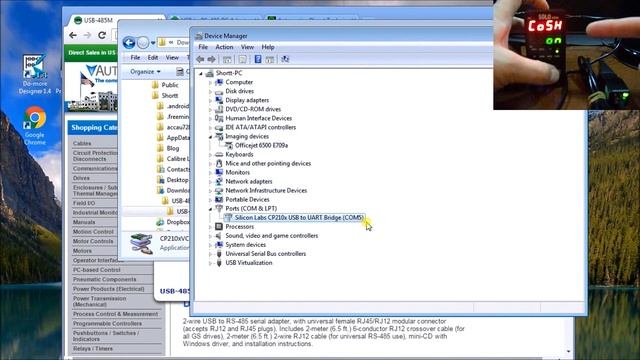 USB To RS485 PC Adapter Installation