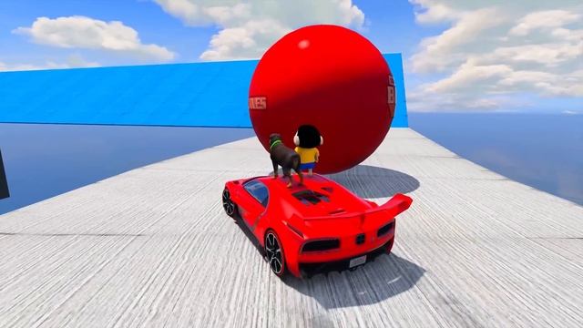 SHINCHAN AND FRANKLIN TRIED THE IMPOSSIBLE JUMP INTO THE TYRE OBSTACLES PARKOUR CHALLENGE GTA 5 смотреть онлайн