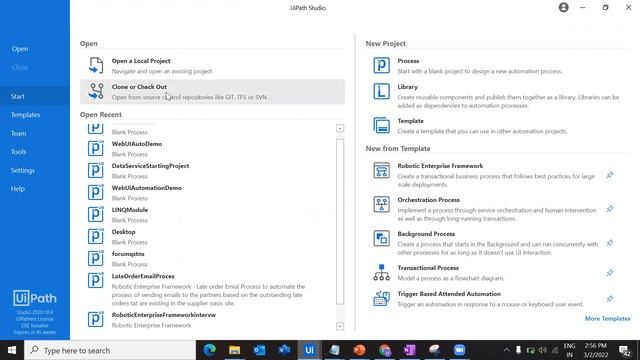 How to Clone a Project from GitHub into UiPath studio - Version control in uipath using Git Hub смотреть онлайн