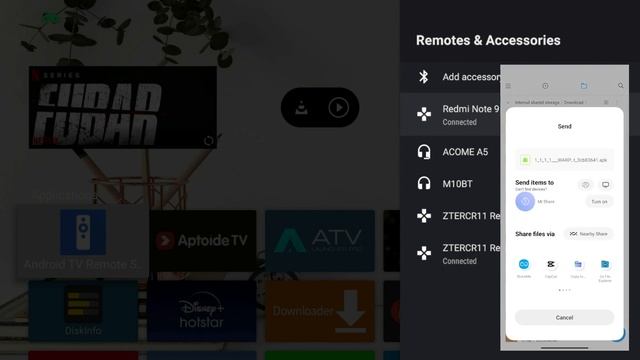 Mencoba kirim file ke Android TV via Bluetooth смотреть онлайн