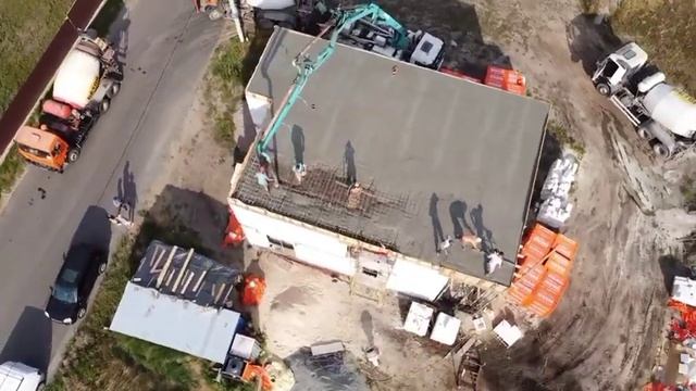 Строительство дома из газоблока. Перекрытие монолит плита смотреть онлайн