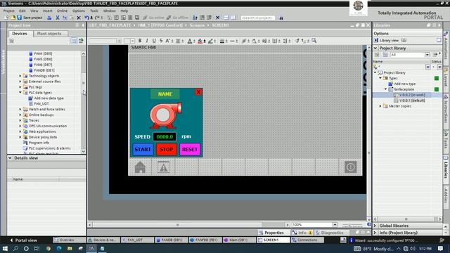 TIA Portal V17 combined UDT, FBD & Faceplate full tutorial смотреть онлайн