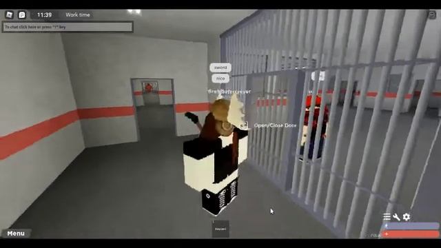 interaction with a game moderator on County Jail Roleplay Roblox смотреть онлайн