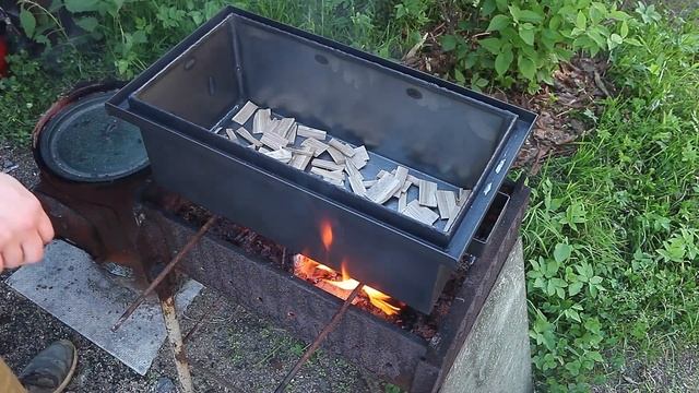 Горячего копчения кролик и перепела. Обзор новой коптилки горячего копчения. смотреть онлайн