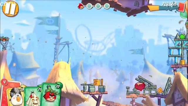 Angry Birds 2 # 32 - Pig City Level 107 To 109 & SPOOKY Hat смотреть онлайн