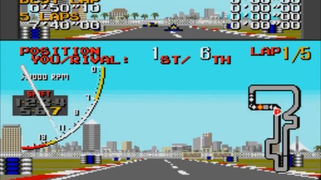 Super Monaco GP 1992 (Super Monaco GP Hack) - Mega Drive/Genesis - Round 1 - EUA/USA GP смотреть онлайн