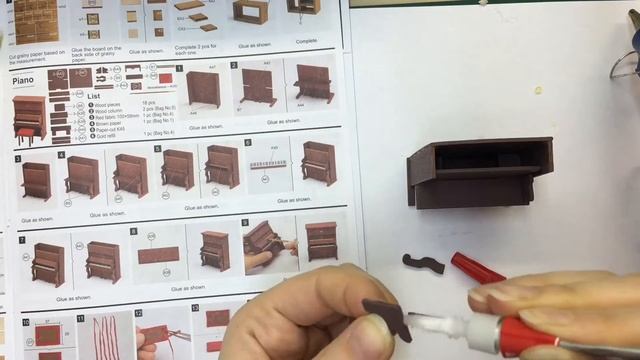 DIY / ПРОЦЕСС СОЗДАНИЯ ПИАНИНО И БАНКЕТКИ / Миниатюрное кафе смотреть онлайн