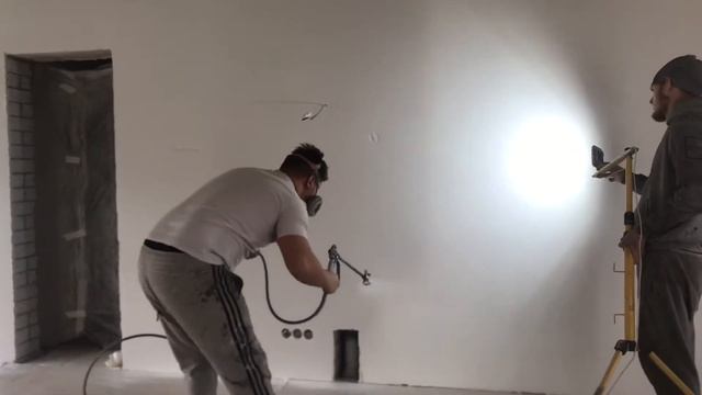 Безвоздушный способ покраски стен смотреть онлайн