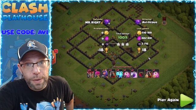 Queen pop for 2020. strongest th9 attack | Clash of Clans смотреть онлайн