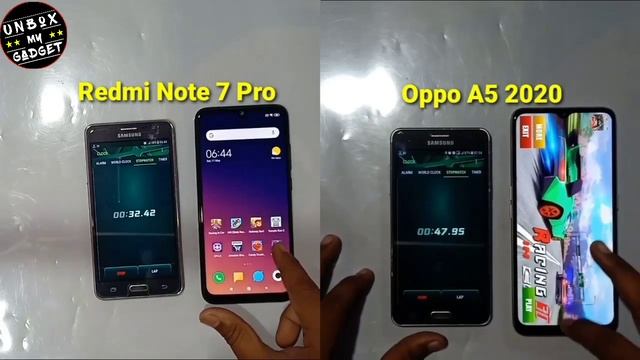Oppo A5 2020 VS Redmi Note 7 Pro Speed Test Comparison смотреть онлайн