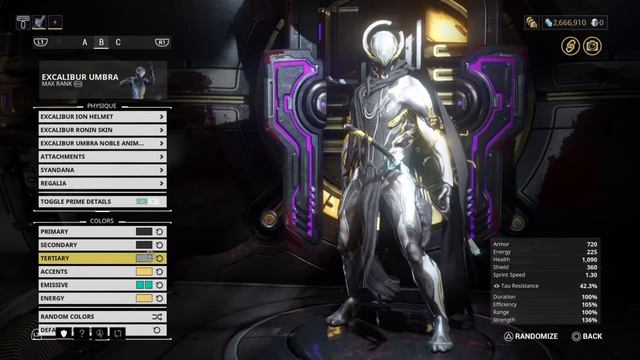 [Costom Excalibur umbra Prime showcase] Warframe смотреть онлайн