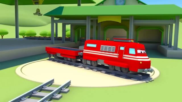 The Concrete Mixer Truck with Super Truck, Tom The Tow Truck and Troy The Train in Car City ! смотреть онлайн