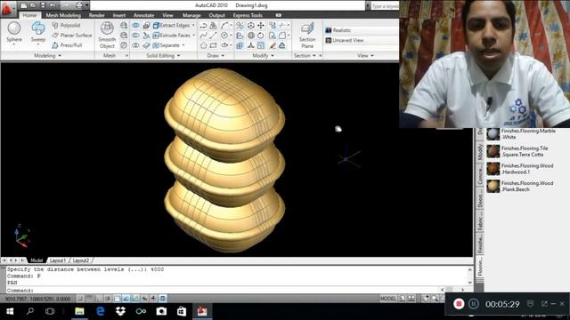 Autocad Command Tutorial Series 2019: 3D Array Command (Rectangular and Polar Array) смотреть онлайн