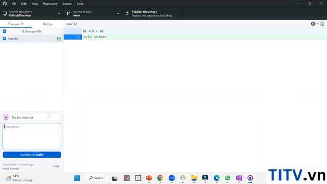Học Git và Github - Bài 23. Cài đặt và sử dụng GitHub Desktop смотреть онлайн