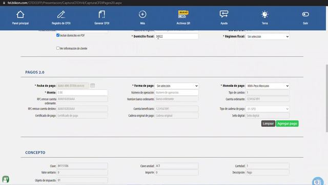 Como hacer un complemento de pago nueva versión y dar de alta un cliente en la versión 4.0 смотреть онлайн