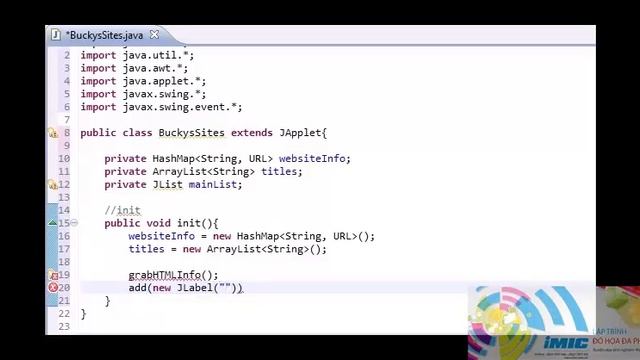 Intermediate Java Tutorial 30 init for Networking Applet смотреть онлайн