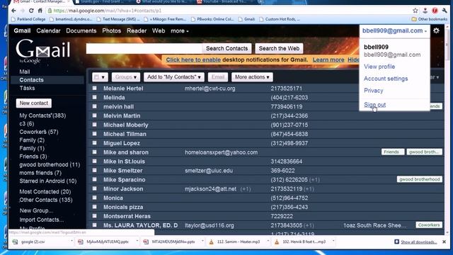 import export contacts from Gmail смотреть онлайн