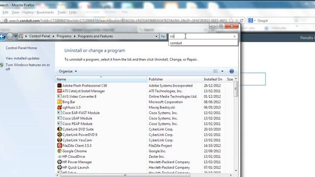 Remove conduit toolbar and search bar смотреть онлайн