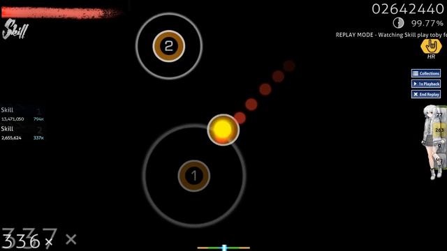 toby fox - THE WORLD REVOLVING [ANCEL'S FINAL CHAOS] +HR (99.60%) FC 7.04★ 506pp if ranked смотреть онлайн