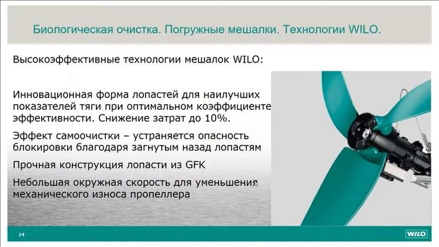 Погружные мешалки и рециркуляционные насосы Wilo