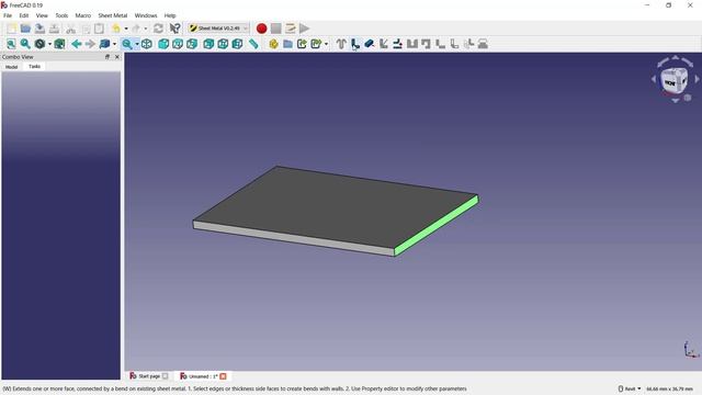 FreeCAD How To Bending Plate Tutorial смотреть онлайн