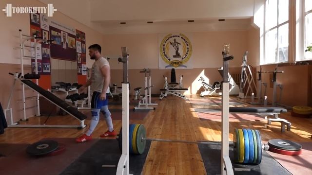 Push jerk 220kg/485lb / Швунг толчковый / A.TOROKHTIY смотреть онлайн