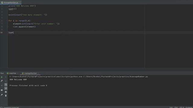 Find Average Number of a list in pyton || Python Program смотреть онлайн