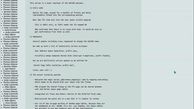 Kernel Memory Leak Affects Intel CPUs on Linux, MacOS, Windows смотреть онлайн