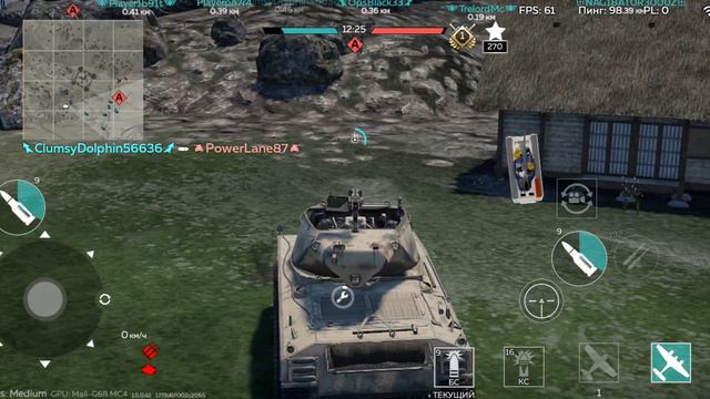 Сбалансированный танк M36B1 в War Thunder Mobile Game Play 🎮 смотреть онлайн