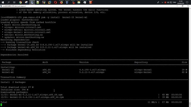 Установка Linux Kernel 4.4 & 5.2 в CentOS 7.7 смотреть онлайн