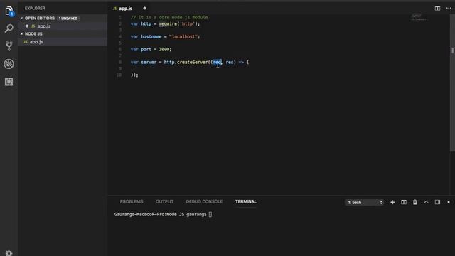 NodeJS Creating Basic Server смотреть онлайн