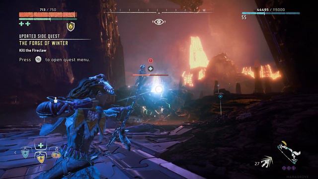 Epic Fire Bear Fight Cauldron Epsilon - Horizon Zero Dawn (4K60FPS No Commentary) смотреть онлайн