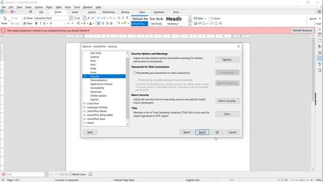 Reset master password in Libreoffice - VasyTech.com смотреть онлайн