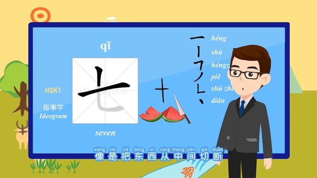 Chinese Numbers 1 to 10, Reading, Meaning, Writing, and Basic Strokes 汉字一到十的读写和字源解释，基本汉字笔画 смотреть онлайн