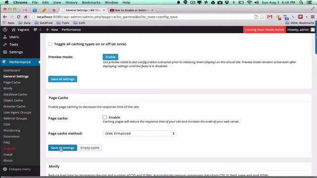 How to delete the cache on the W3 Total Cache Plugin смотреть онлайн